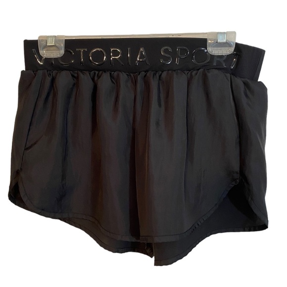 NWOT Victoria Sport Running Shorts  Black Ladies Med - Picture 1 of 8